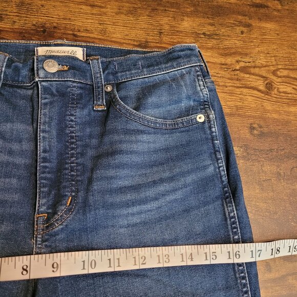Madewell Jeans Sz 28 High Rise 10" Skinny Tummy Control Stretch Medium Dark Wash - Picture 8 of 11